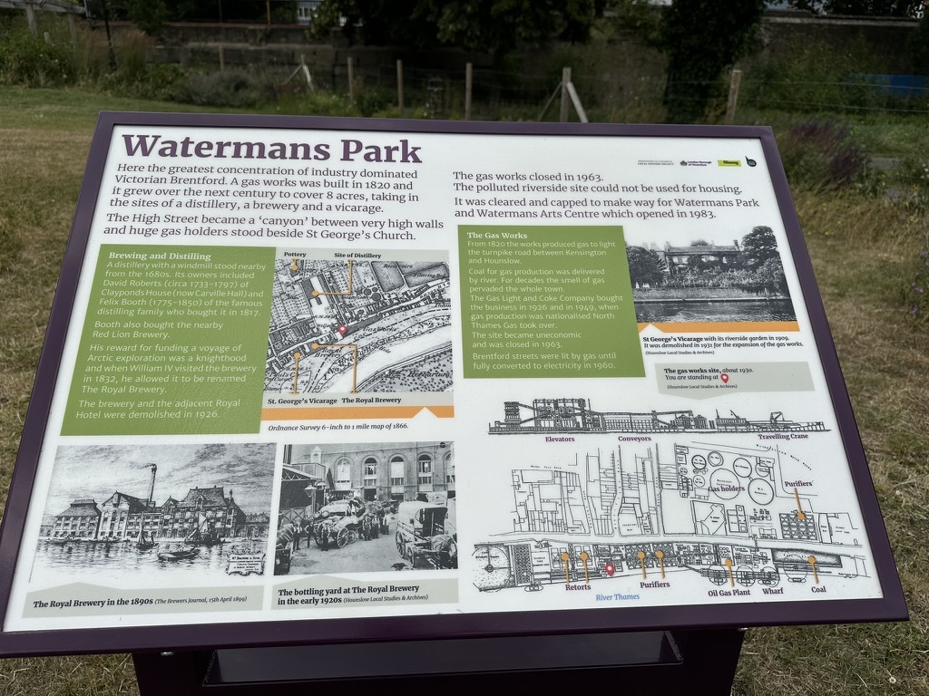 Brentford Gas Works Information Panel